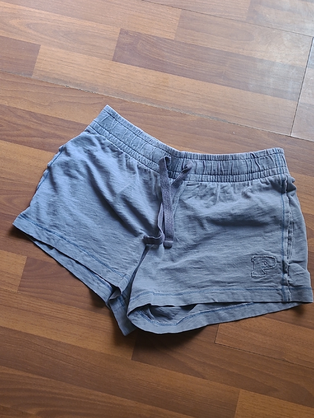 PINK Victoria's Secret Faded Blue Elastic Waist Lounge Shorts